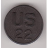 Disque de col "U.S. 22" - 22ème régiment