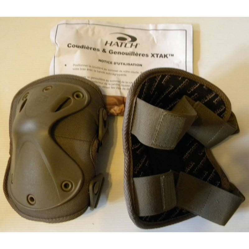 Genouillères de Protection kaki HATCH X-TAK Armée Française Occasion Genouillères de Protection kaki HATCH X-TAK Armée Française Occasion