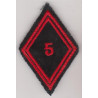 Losange de bras Troupe / Militaire du Rang du 5ème Régiment du Génie à crochets