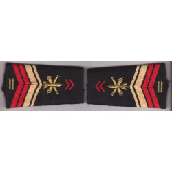 Paire de fourreaux d'épaule de Brigadier-chef EVAT Artillerie + 10 ans