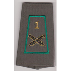 Fourreau d'épaule du 1er Régiment d'Artillerie Listel vert