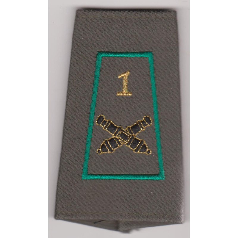 Fourreau d'épaule du 1er Régiment d'Artillerie Listel vert
