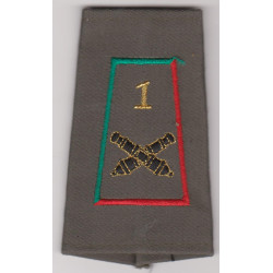 Fourreau d'épaule du 1er Régiment d'Artillerie Listel vert et rouge