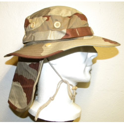 Chapeau de brousse + couvre-nuque Armée française camouflage Désert NEUF