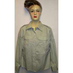 Chemise vert amande de TDF Femme avec supports d'écussons Armée française Occasion