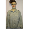 Chemise vert amande de TDF Femme avec supports d'écussons Armée française Occasion