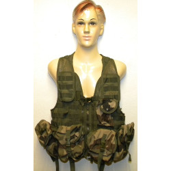 Gilet d'assaut Tactique + 7 pochettes Molle - Armée Française Occasion