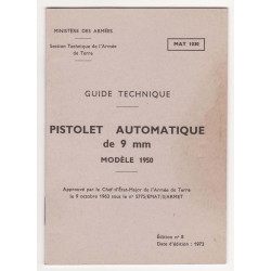 MAT 1030: Guide Technique Pistolet Automatique 9mm Modèle 1950