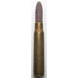 Cartouche d'entrainement balle en bois Mauser 7,92mm étui laiton