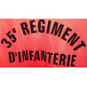 Survêtement complet Rouge Blanc et Noir 35ème Régiment d'Infanterie