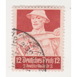 Timbre poste Deutsches Reich - Deutsche Nothilfe 12+3 Pfennig oblitéré