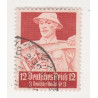 Timbre poste Deutsches Reich - Deutsche Nothilfe 12+3 Pfennig oblitéré