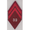 Losange de bras Caporal de la 32ème Section d'Infirmiers Militaires à crochets