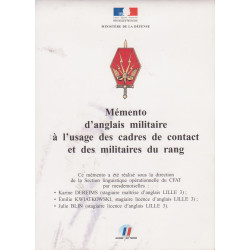 Mémento d'anglais militaire - Armée Française