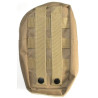 Sacoche tactique à passants Molle coyote pour gilet d'assaut tactique ou sac à dos Armée Française