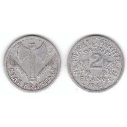 2 francs Etat Français 1943
