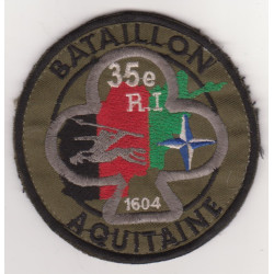 Ecusson Bataillon Aquitaine - 35° Régiment d'Infanterie en Afghanistan
