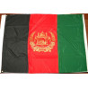 Drapeau afghan 110 x 80 cm en soie à oeillets - Afghanistan