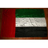 Drapeau des Emirats Arabes Unis 160 x 104 cm en soie à brides