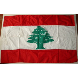 Drapeau libanais 113 x 75 cm en nylon - Liban