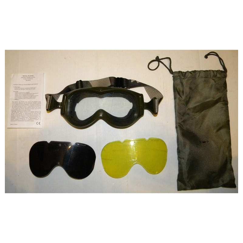 Lunettes de protection au Combat RP Armée Française complètes NEUVES