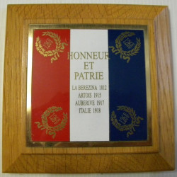 Plaque décorative de bureau du 126ème Régiment d'Infanterie