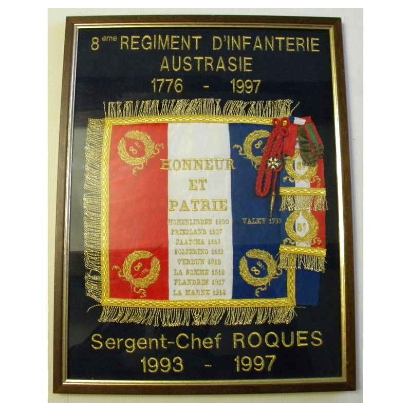 Tableau d'honneur du 8ème Régiment d'Infanterie