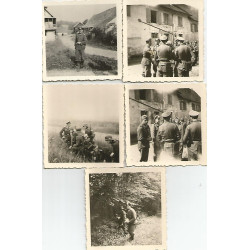 Lot de 54 photographies de soldats allemands à Belfort 1940-1944