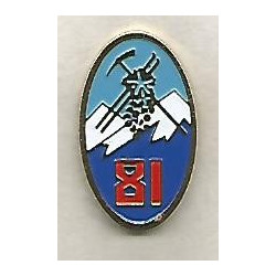 Réduction pin's Insigne 81ème Régiment d'Infanterie Alpine