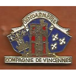 Pin's Gendarmerie Nationale - Compagnie de Vincennes / Val-de-Marne