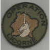 Ecusson velcro "Opération Licorne" Basse Visibilité - Côte d'Ivoire