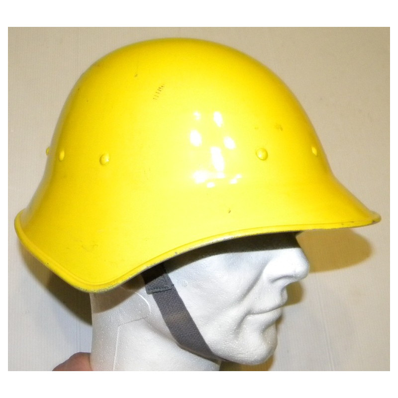 Casque Modèle 1946 Protection Civile Suisse jaune (4)