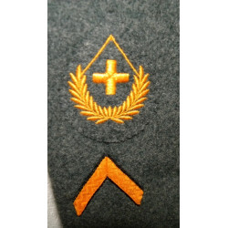 Vareuse Sergent Infirmier 55° Bataillon Médical Armée suisse Modèle 1949