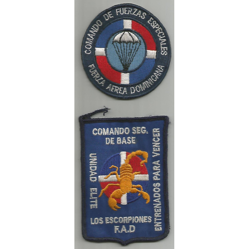 Ecussons de veste Commando Parachutiste Armée Dominicaine
