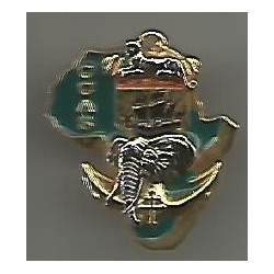 Réduction pin's 6ème Bataillon d'Infanterie de Marine - GABON - C.C.A.S.