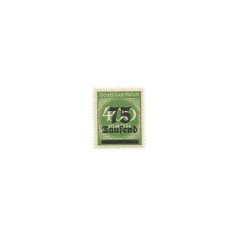 Timbre poste 75.000 Mark sur 400 Mark vert NEUF Timbre poste 75.000 Mark sur 400 Mark vert NEUF