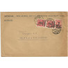 3 timbres poste à 2 millions de Mark Deutsches Reich sur enveloppe