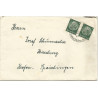 2 Timbres poste 6 reichsmark Von Hindenbourg sur enveloppe (2)