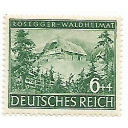 Timbre poste Deutsches Reich Rosegger-Waldheimat 6+4 Pfennig Neuf
