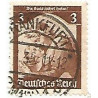 Timbre poste Deutsches Reich Die Saar kehrt heim! 3 Pfennig oblitéré