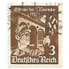 Timbre poste Deutsches Reich Gedenkes 9 November 1923 - SA 3 Pfennig oblitéré