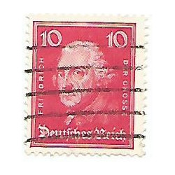 Timbre poste Deutsches Reich Friedrich der Grosse 10 Pfennig oblitéré