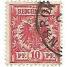 Timbre 10 Pfennig Reichspost Aigle Impérial oblitéré