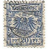 Timbre 20 Pfennig Reichspost Aigle Impérial oblitéré