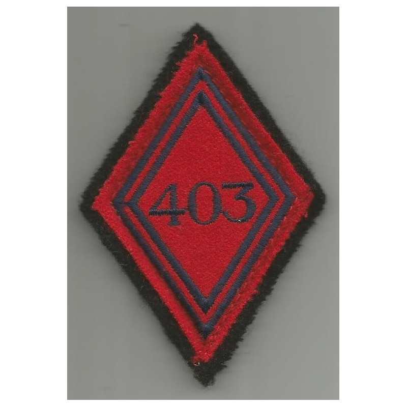 Losange de bras 403ème Régiment d'Artillerie de Défense Contre-Avion à velcro