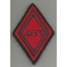 Losange de bras 403ème Régiment d'Artillerie de Défense Contre-Avion à velcro