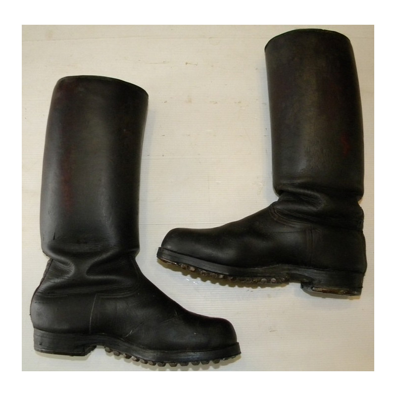 Paire de bottes troupe paramilitaire cloutées-ferrées / NSKK - SA