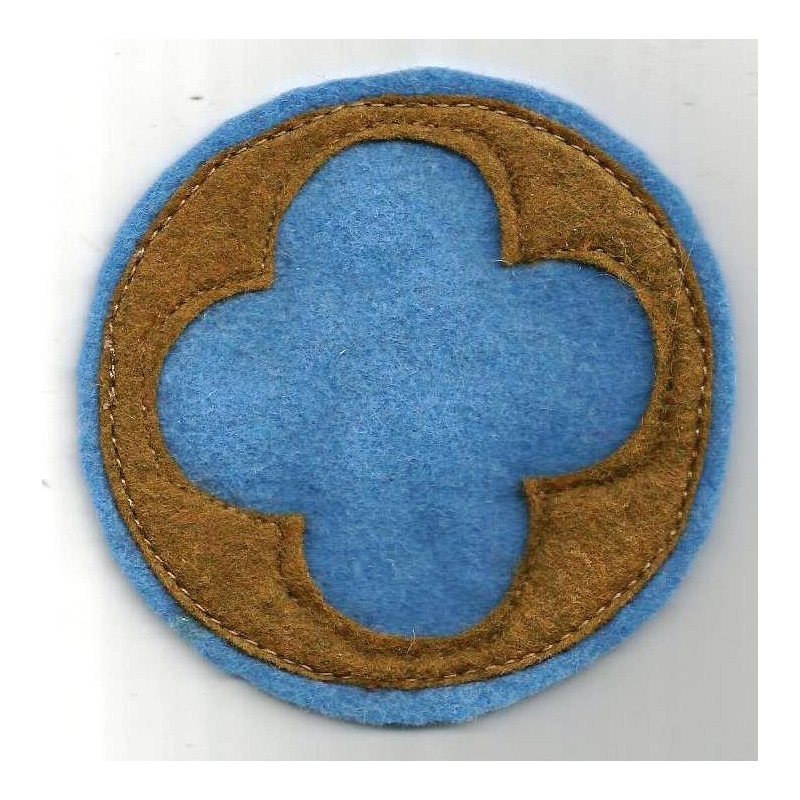 Patch 88ème D.I.U.S. Trèfle bleu - Régiments d'Infanterie US WW1 Patch 88ème D.I.U.S. Trèfle bleu - Régiments d'Infanterie US WW1