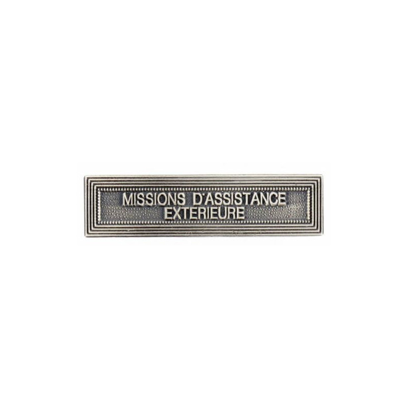 Agrafe 1er Type "Missions d'Assistance Extérieure" pour Médaille Défense Nationale