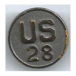 Disque de col "U.S. 28" - 28ème Régiment